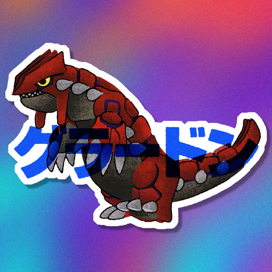 Groudon Vinyl Sticker