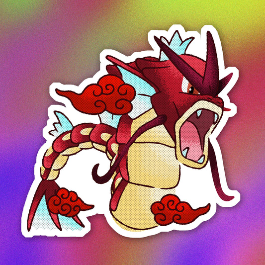 Shiny Gyarados Vinyl Sticker