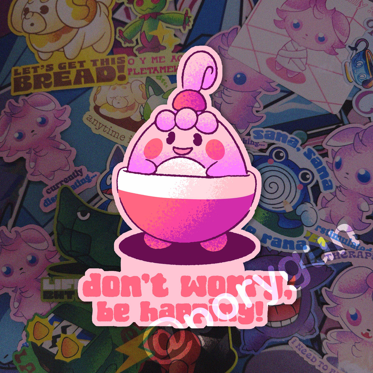 Don't worry, be Happy Vinyl Sticker