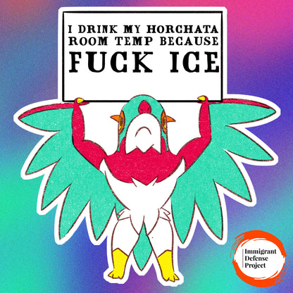 F ICE Hawlucha Vinyl Sticker