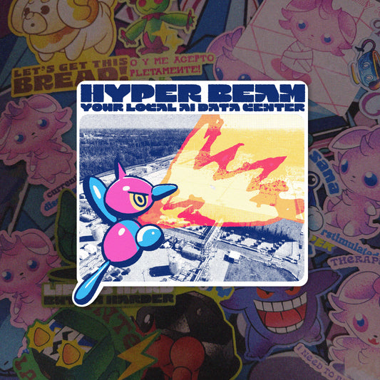 Hyper Beam Your Local AI Data CenterVinyl Sticker