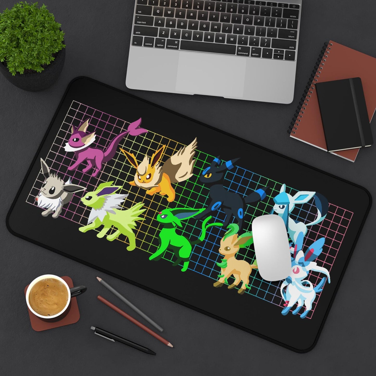 Shiny Eeveelution Desk Mat