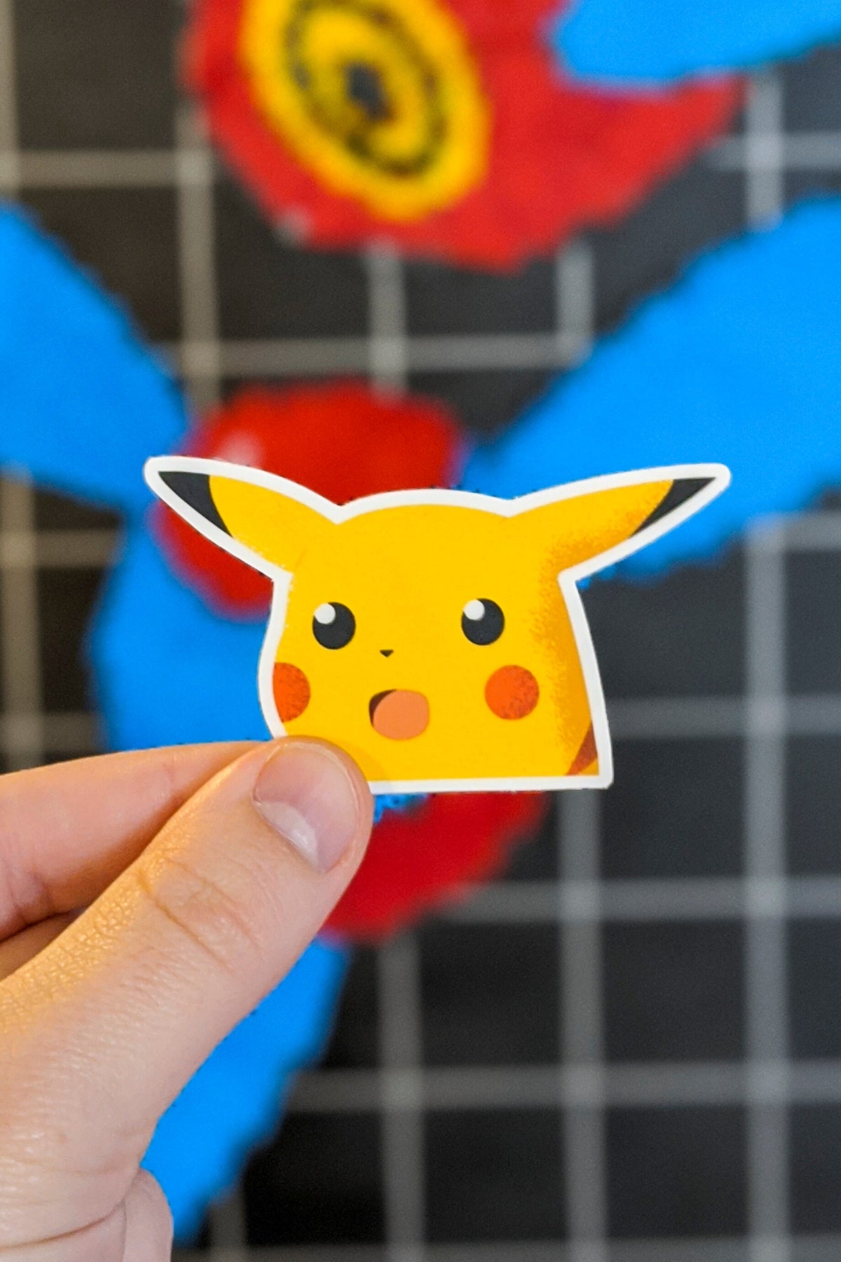 Surprised Mouse Vinyl Sticker