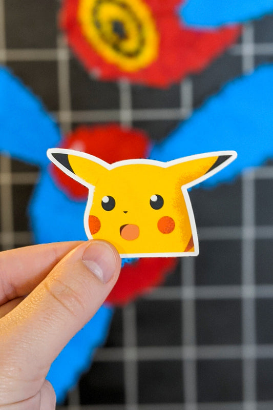 Surprised Mouse Vinyl Sticker