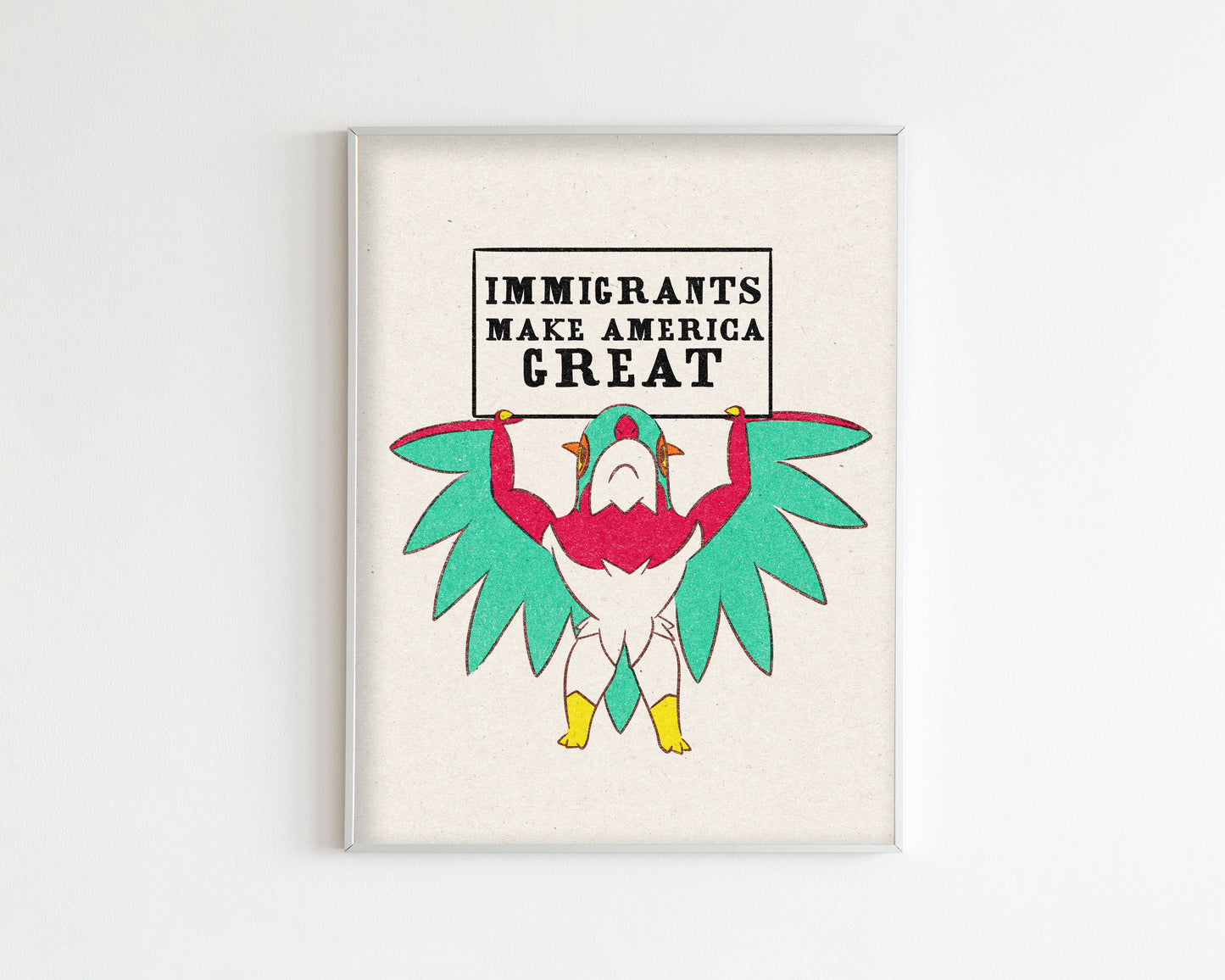 F ICE Mega Hawlucha Art Print