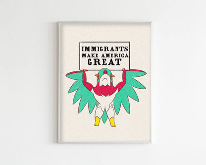 F ICE Mega Hawlucha Art Print