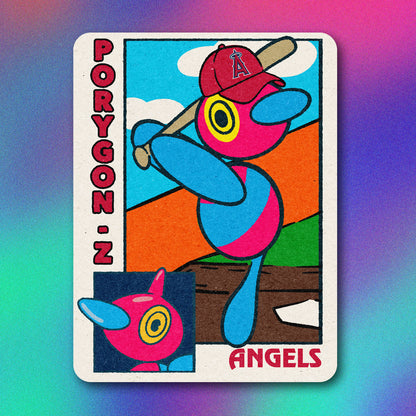 Porygon-z MLB Baseball Card Vinyl Sticker