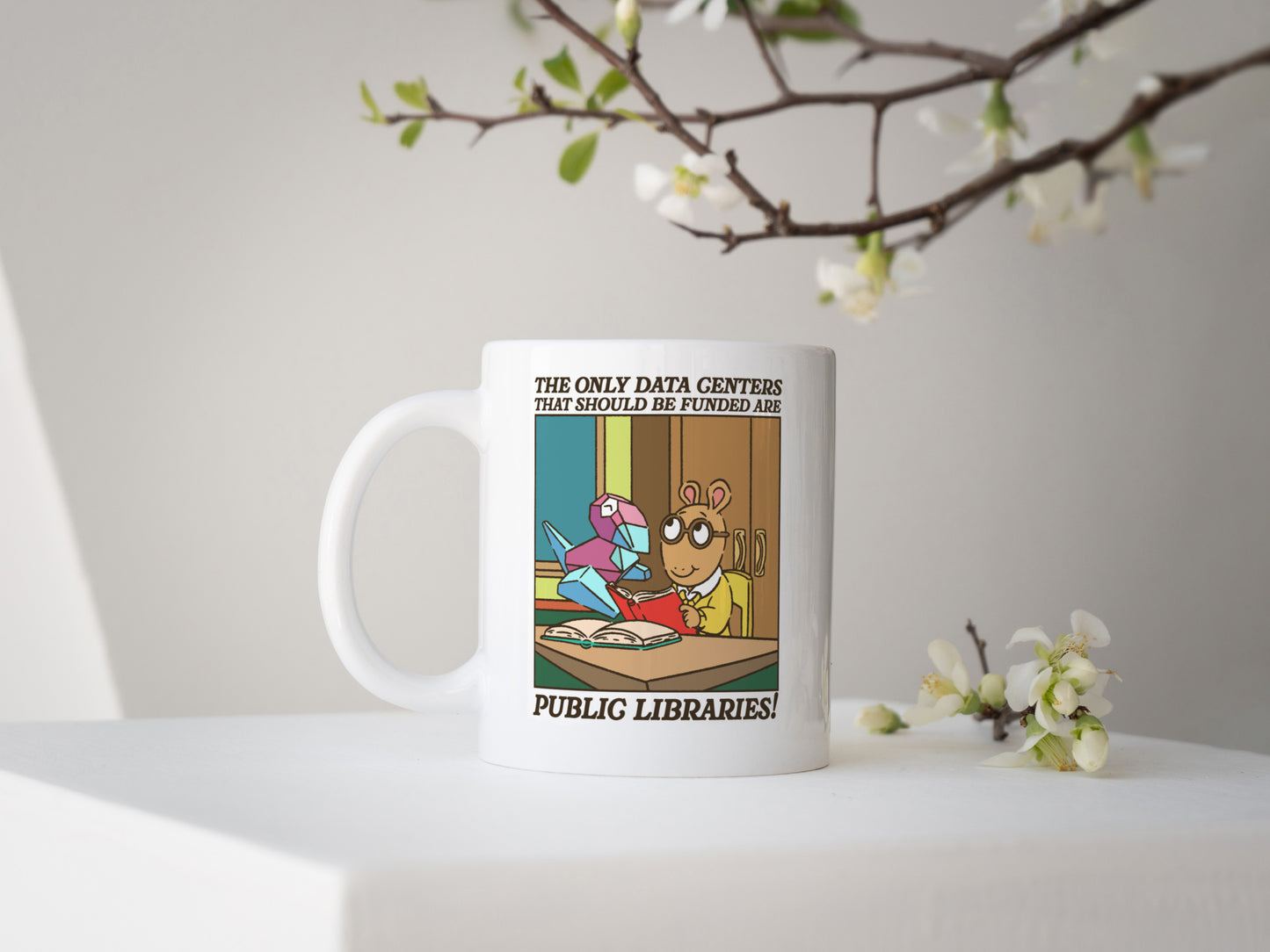 The Only Data Centers That Should Be Funded Are Public Libraries! Mug