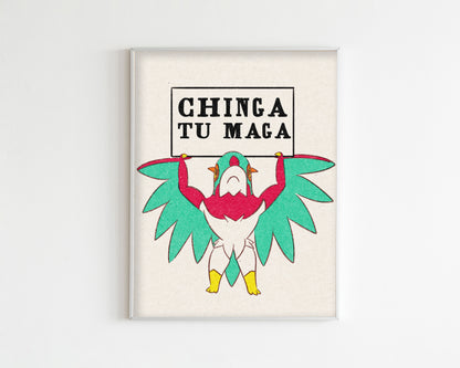 F ICE Mega Hawlucha Art Print