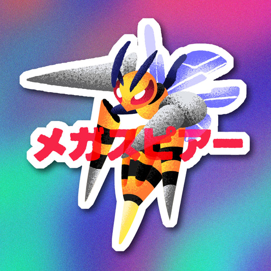 Shiny Mega Beedrill Vinyl Sticker
