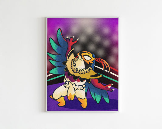 Mega Hawlucha Art Print