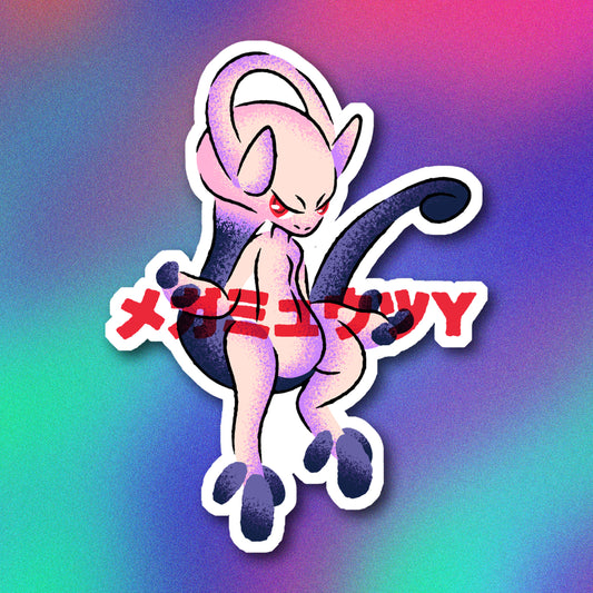 Mega Mewtwo Vinyl Sticker
