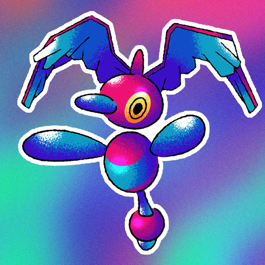 Mega Porygon-z Vinyl Sticker