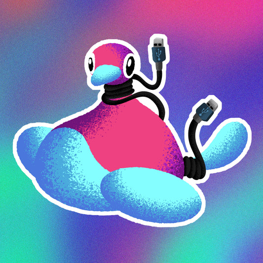Mega Porygon2 Vinyl Sticker