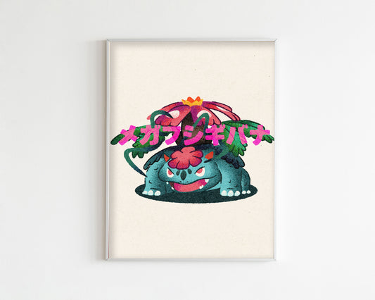 Mega Venusaur Art Print