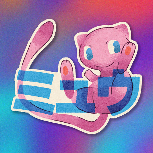 Mew Vinyl Sticker