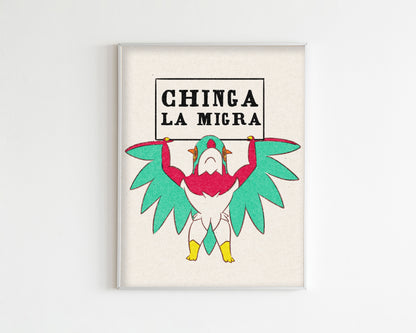 F ICE Mega Hawlucha Art Print