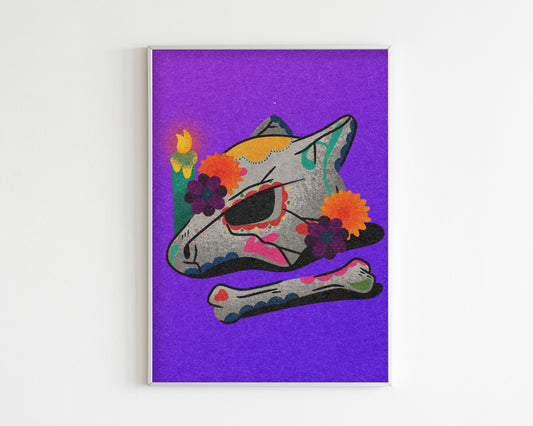 Dia de los Muertos Marowak Art Print