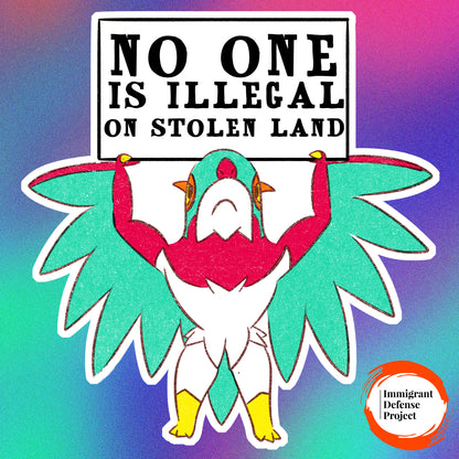 F ICE Hawlucha Vinyl Sticker