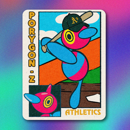 Porygon-z MLB Baseball Card Vinyl Sticker