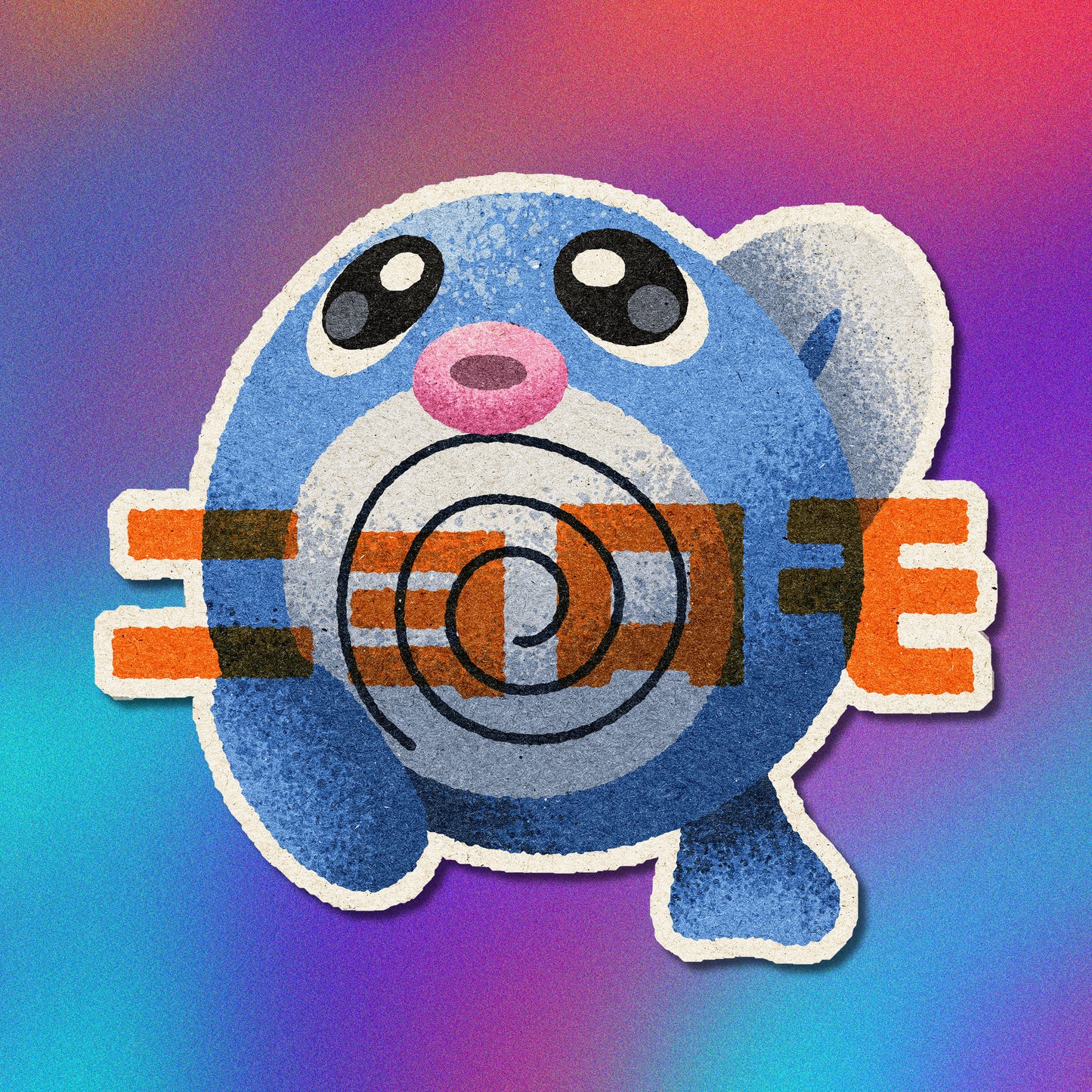 Shiny Poliwag Vinyl Sticker