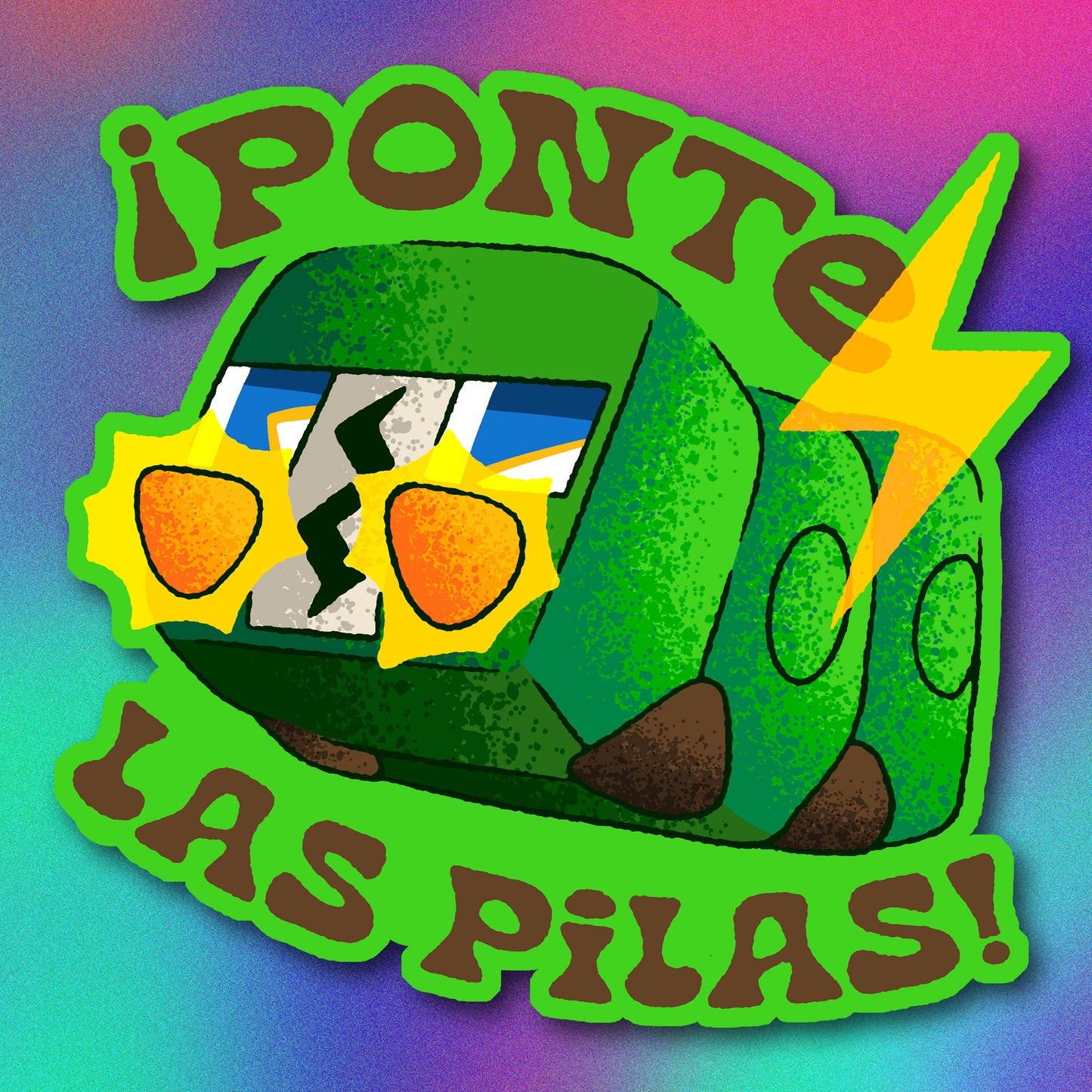Charjabug Ponte las Pilas! Vinyl Sticker