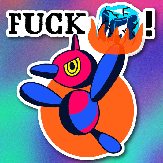 Porygon-z F ICE Vinyl Sticker