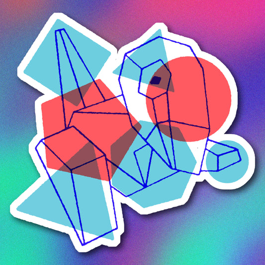 Porygon Shapes Vinyl Sticker