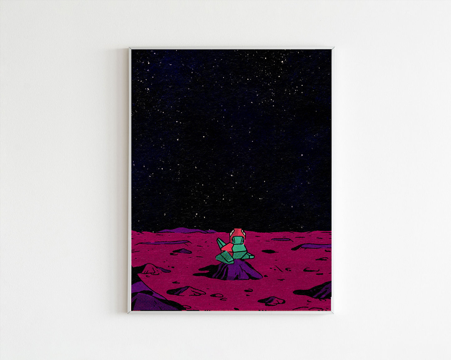 Porygon on Mars Art Print