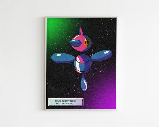 Porygon-z Love Art Print