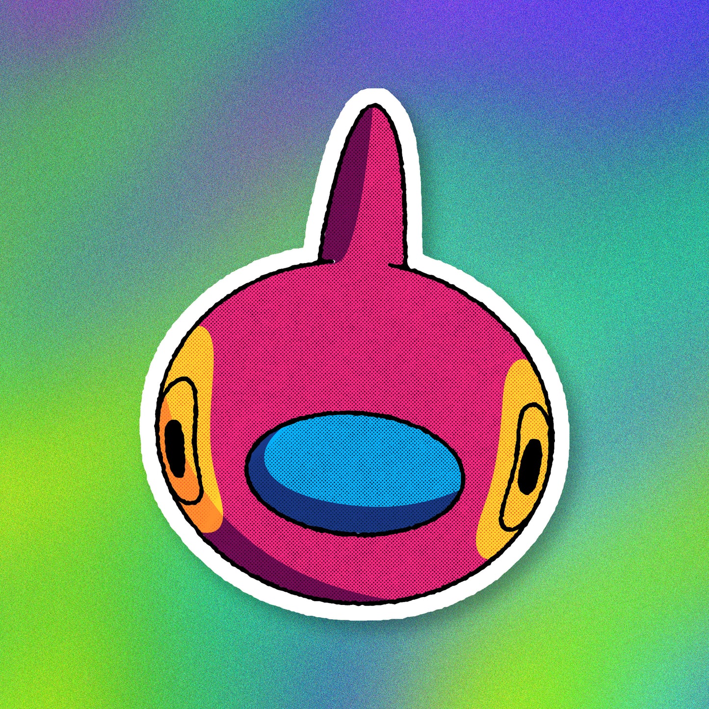Porygon-z Head Vinyl Sticker