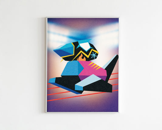 Wrestler Porygon Art Print