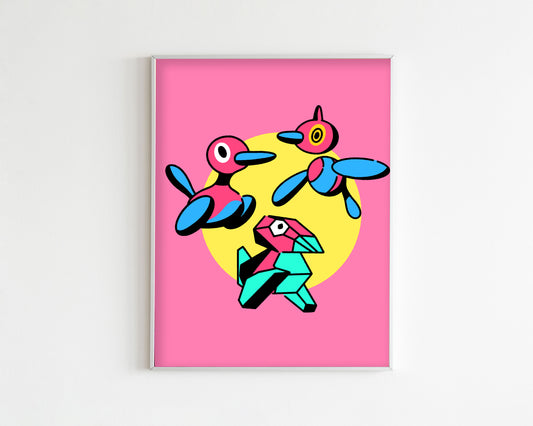 Porygons Art Print