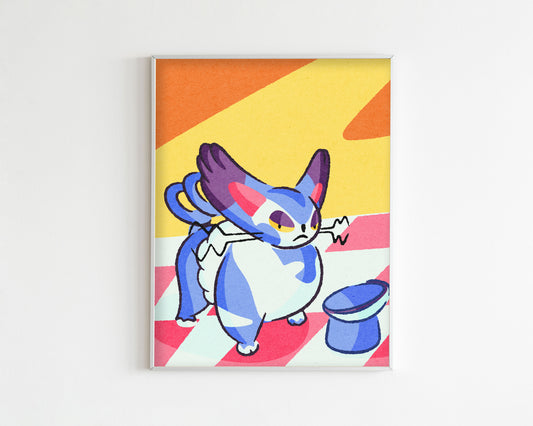 Purugly Art Print