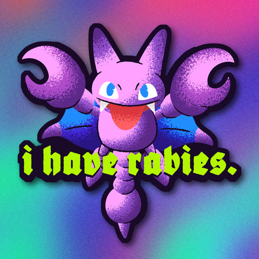 Gligar Rabies Vinyl Sticker