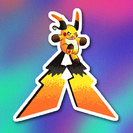 Mega Raichu X Vinyl Sticker
