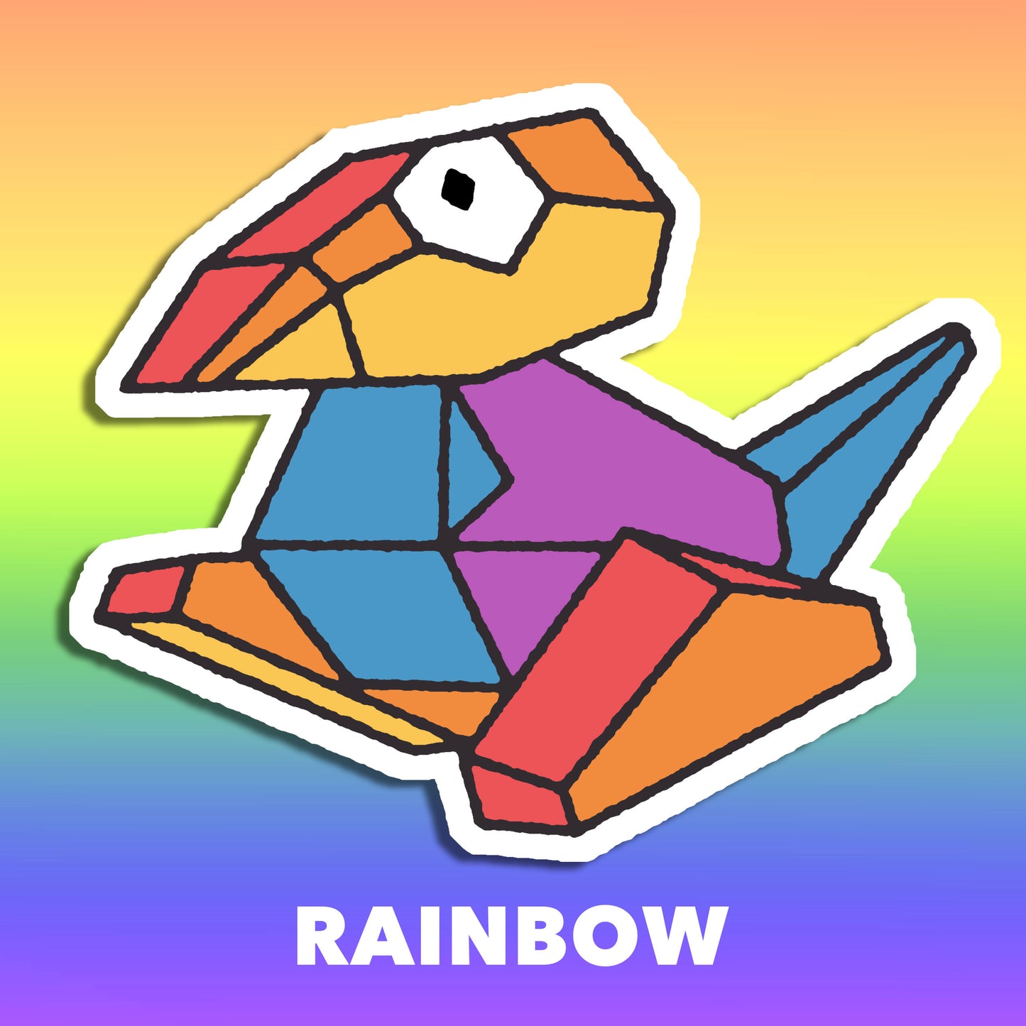 Porygon Pride Vinyl Sticker