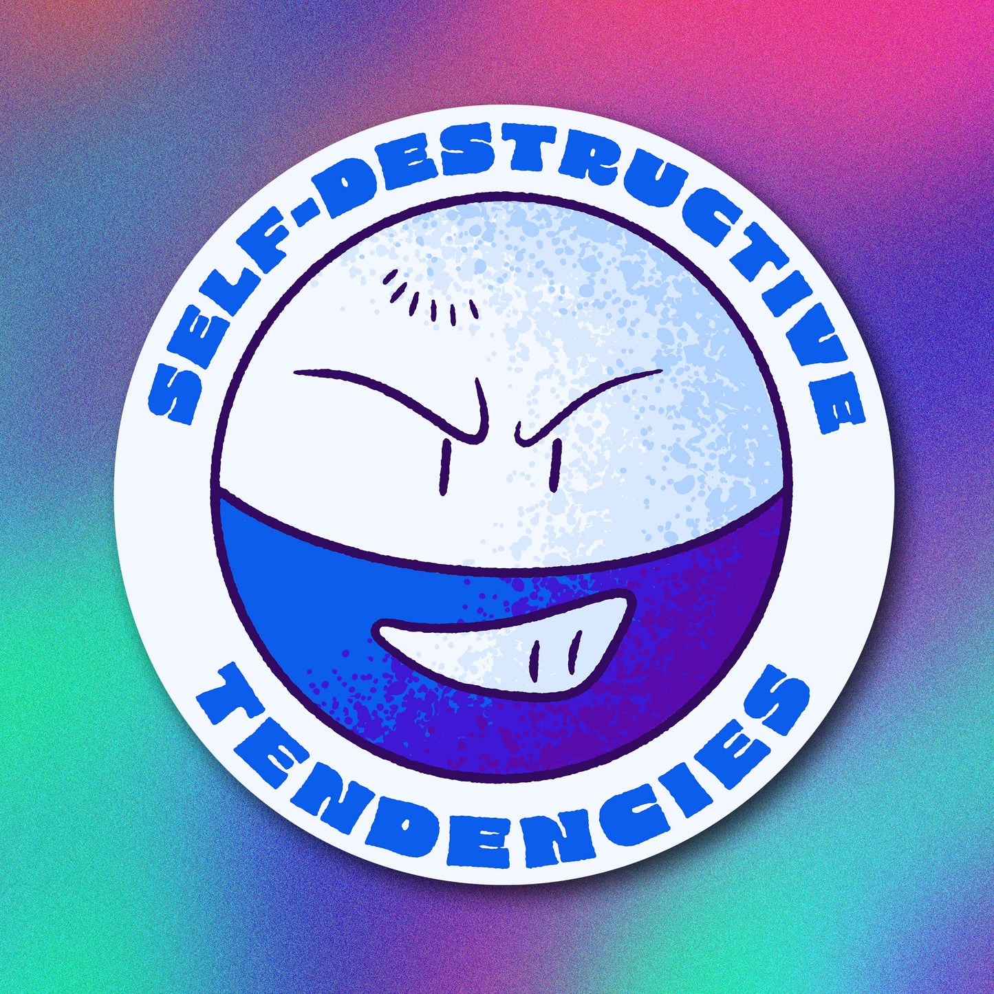 Shiny Electrode Self-Destructive Tendencies Vinyl Sticker