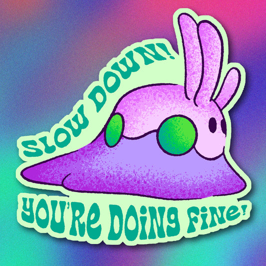 Goomy Slow Down Vinyl Sticker