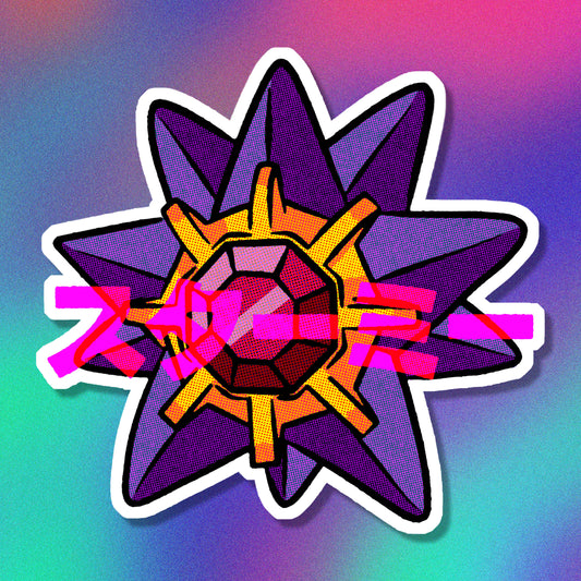 Starmie Vinyl Sticker