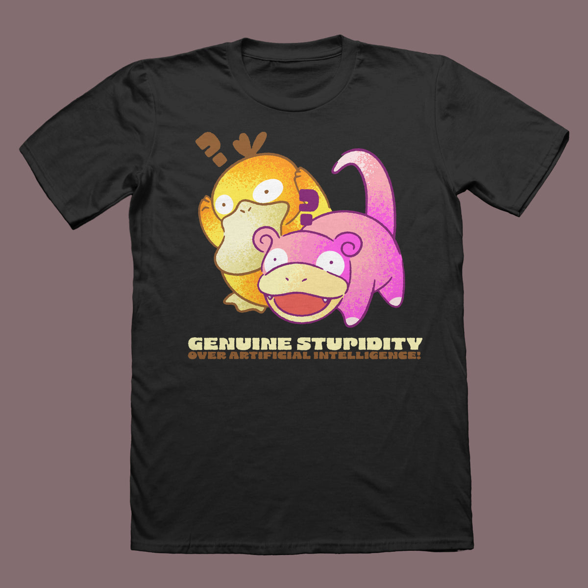 Psyduck & Slowpoke Genuine Stupidity T-Shirt