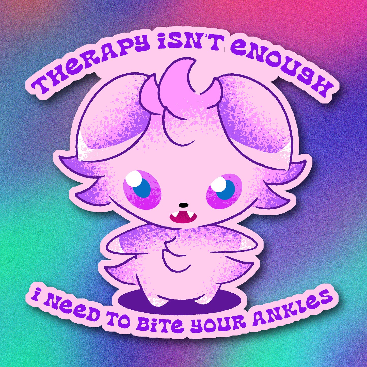Espurr Therapy isn't Enough Vinyl Sticker