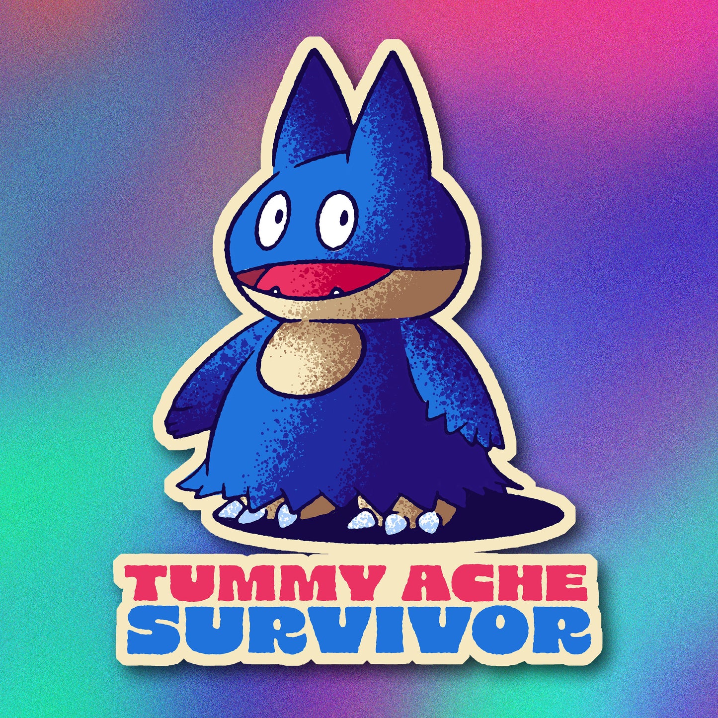 Munchlax Tummy Ache Survivor Vinyl Sticker