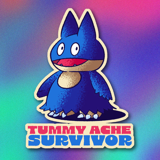 Munchlax Tummy Ache Survivor Vinyl Sticker
