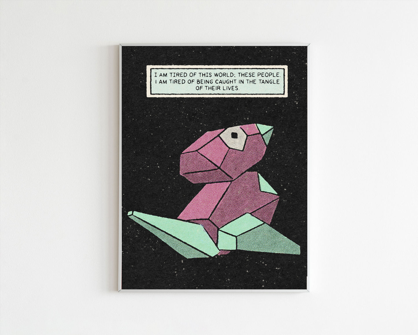 Porygon I'm Tired Art Print