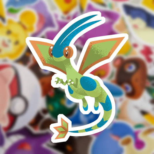 Shiny Flygon Dragon Vinyl Sticker