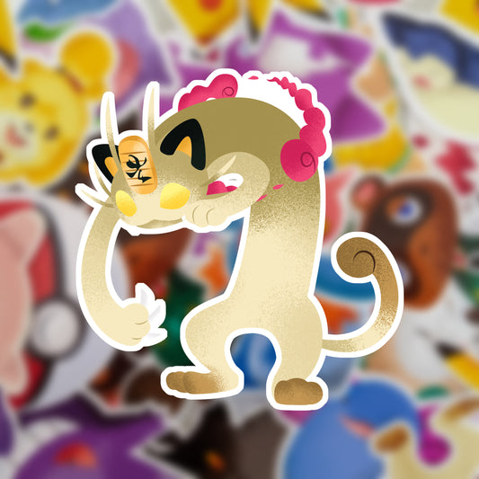 G-Max Meowth Vinyl Sticker