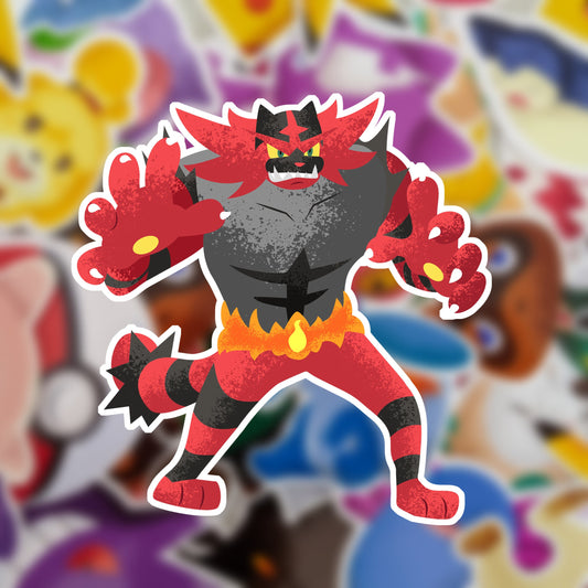 Incineroar Vinyl Sticker