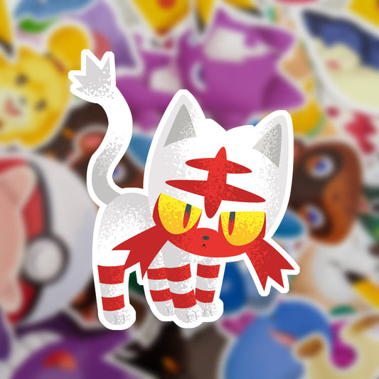 Shiny Litten Vinyl  Sticker