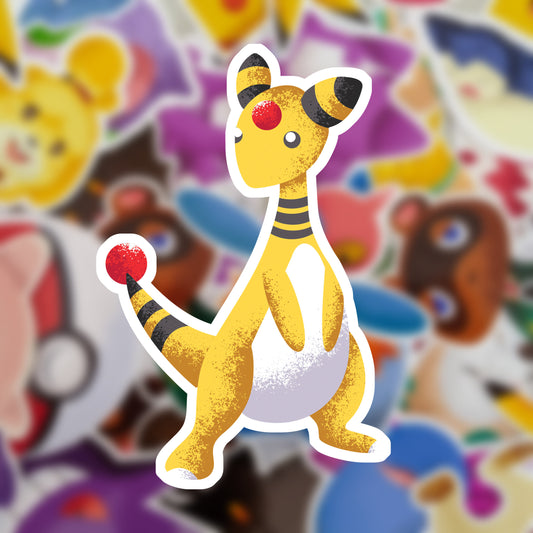 Ampharos Vinyl Sticker